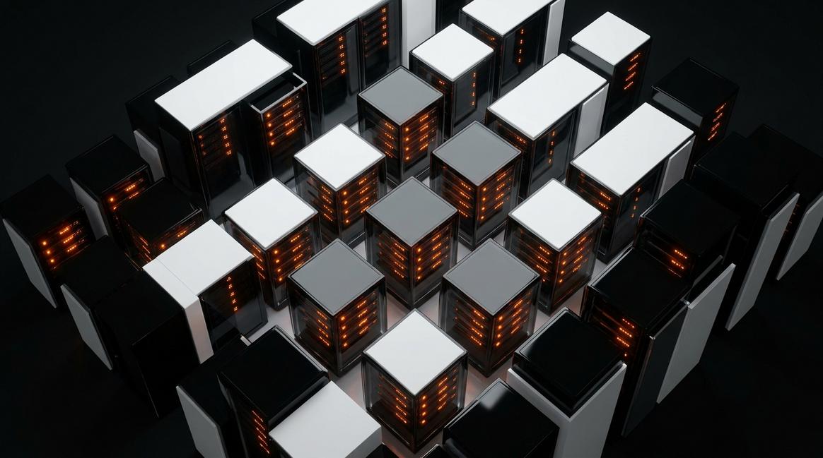 Упорядоченные узлы данных, представляющие искусственный интеллект в закрытом контуре компании.