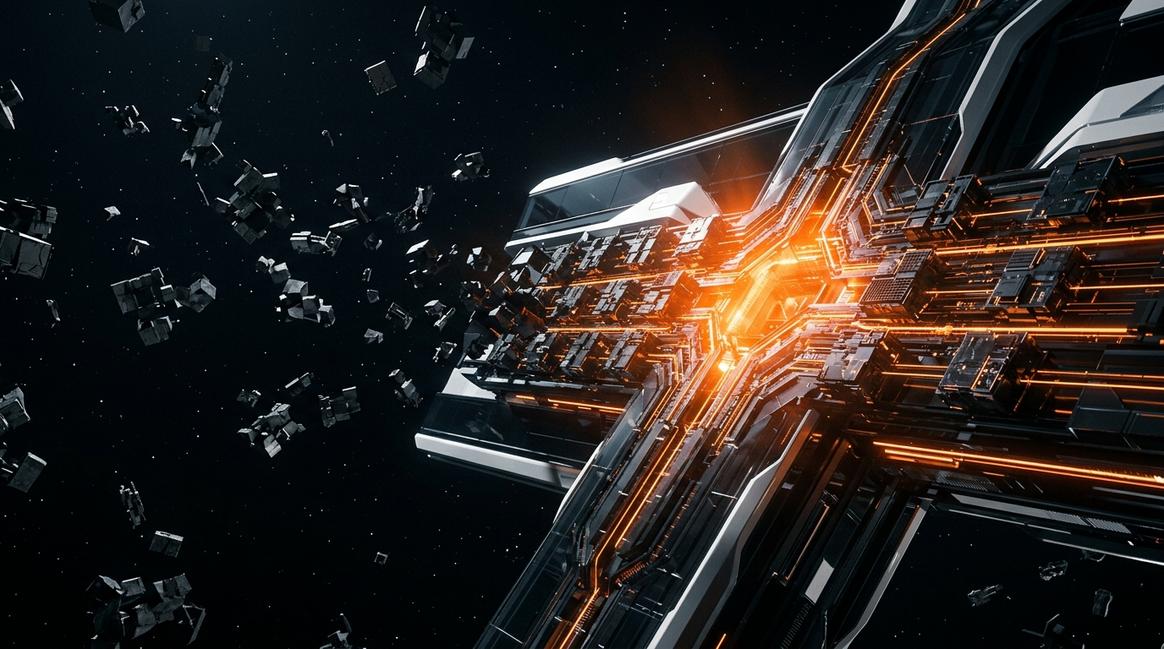 Визуализация объединения разрозненных процессов через внедрение искусственного интеллекта в компанию.