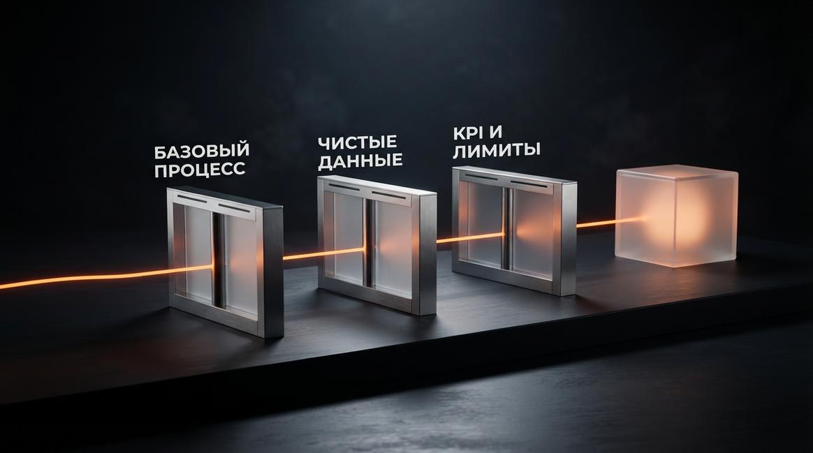 Схема контроля рисков при внедрении автоматизации бизнес-процессов.